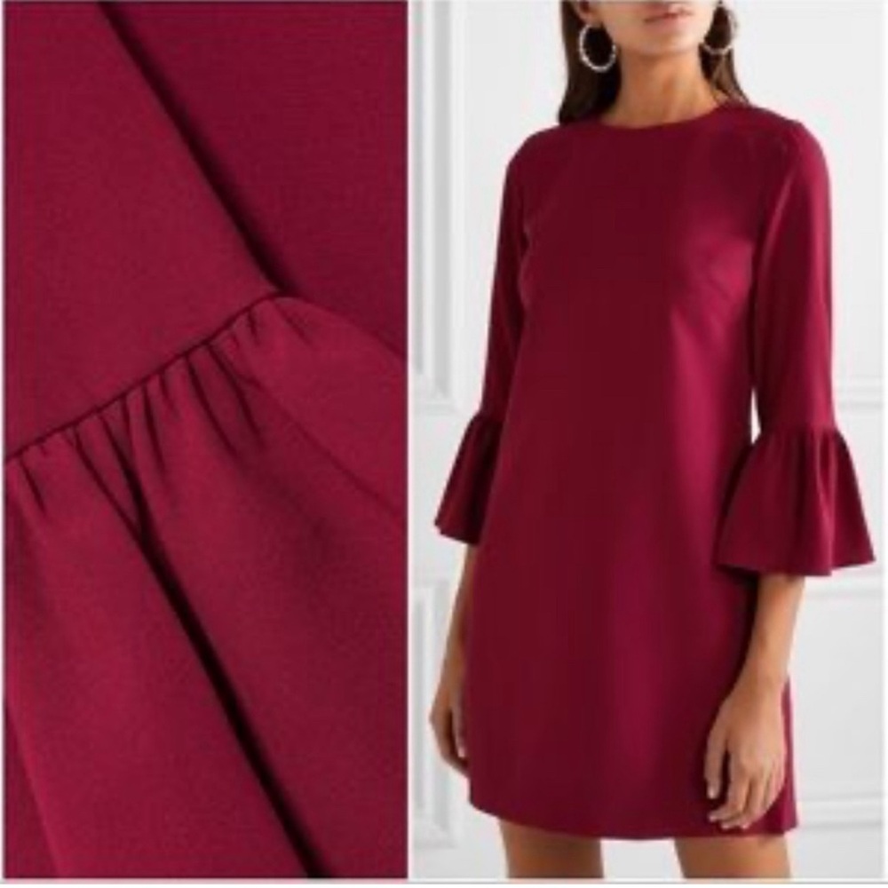 Alice + Olivia Burgundy Midi Dress